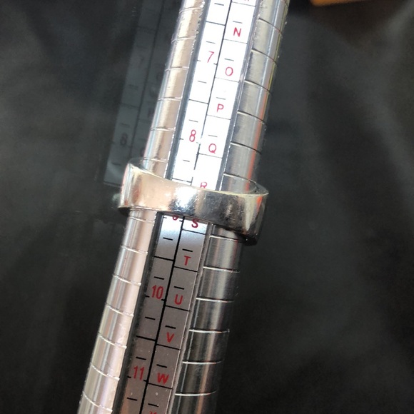 MICHAEL DAWKINS Smokey Quartz Sterling Silver Faceted Checkerboard Cut Ring Sz9 - Picture 8 of 16